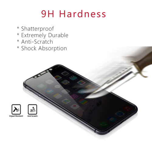 Privacy 9H Tempered Glass for iPhone X