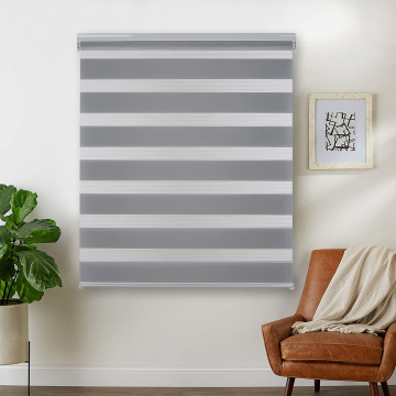Двойные слои прозрачные Zebra Roller Shades - дневные ночные жалюзи