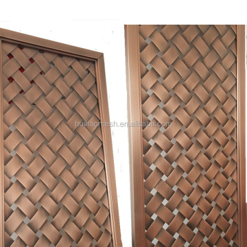 PVDF Colored Decorative Stainless Steel Room Divider with Installation Parts