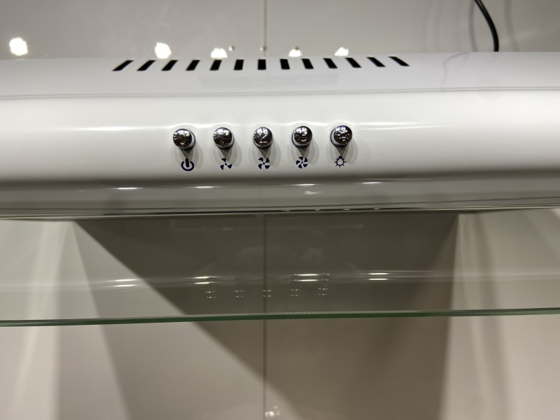 Under Cabinet White Kitchen Range Cooker Hood With Led Lighting Parts Smoke Grease Extractors Cooker Hoods/
