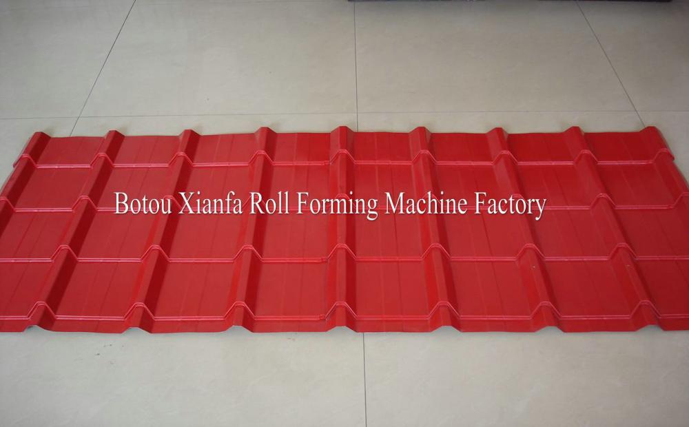 Colored Steel Glazed Tile Roof Roll forming machine