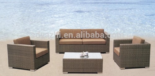 plastic rattan woven furniture outdoor sofa set