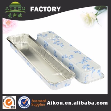 Aluminum foil rectangle baking cake pan toast bread mold loaf pan