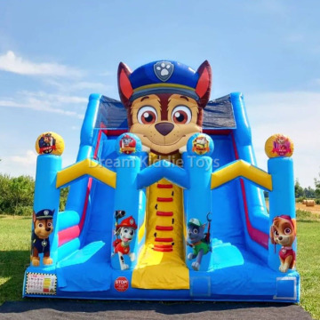 Outdoor Animal Patrol Dog Theme Inflatable Slide for Kids