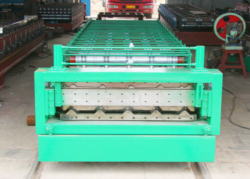 Steel Tile Roof And Wall Panal Double Layer Roll Forming Machine 15m/min