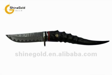 damascus fixed knife
