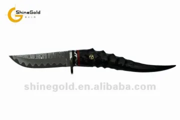 damascus fixed knife