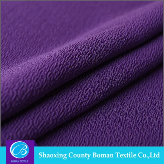 Fashion fabric supplier Top-end Design Knit polyester moss crepe fabric
