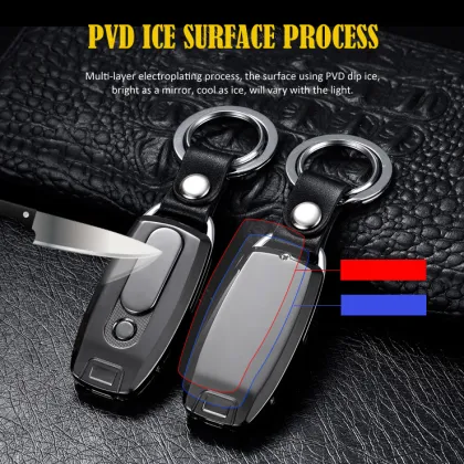 USB Arc Lighter: Key Ring Style with Double Arc and Windproof Function