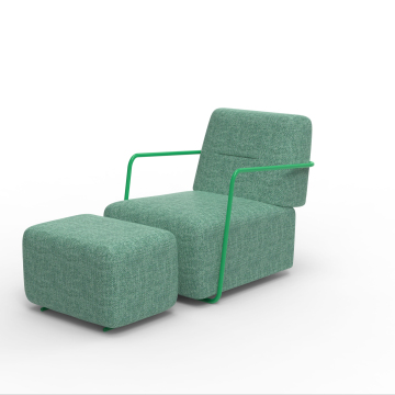 Lazy Sofa Stuhl Elegante Wohnzimmer Nordic Design Lounge Stuhl Single Holz moderne stilvolle Einfachheit entspannen bequemes Sessel Sofa