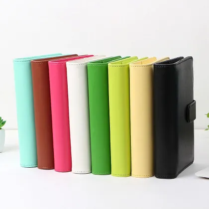 Korean Budget Style Legal Size Hardcover PU Leather Binder Notebook
