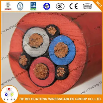 Fire Resistance 3.6/6kv Rubber Mining Cable