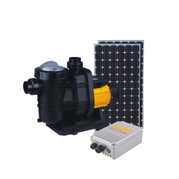 Bomba solar de piscina com painéis