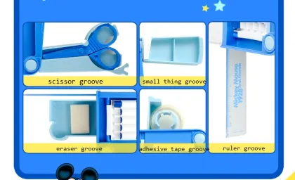 Cartoon Pencil Bag & Plastic Pencil Box