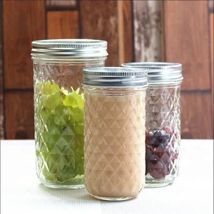 Fashion Spice Coffee Tea Sugar Canister Glass Bottle Rice Storage Container