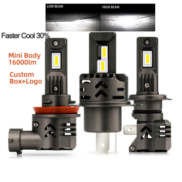 16000LM M4 X3 9005 5202 ZES Canbus Fan HS1 H4 H7 H11 LED Car Fog Light Bulb