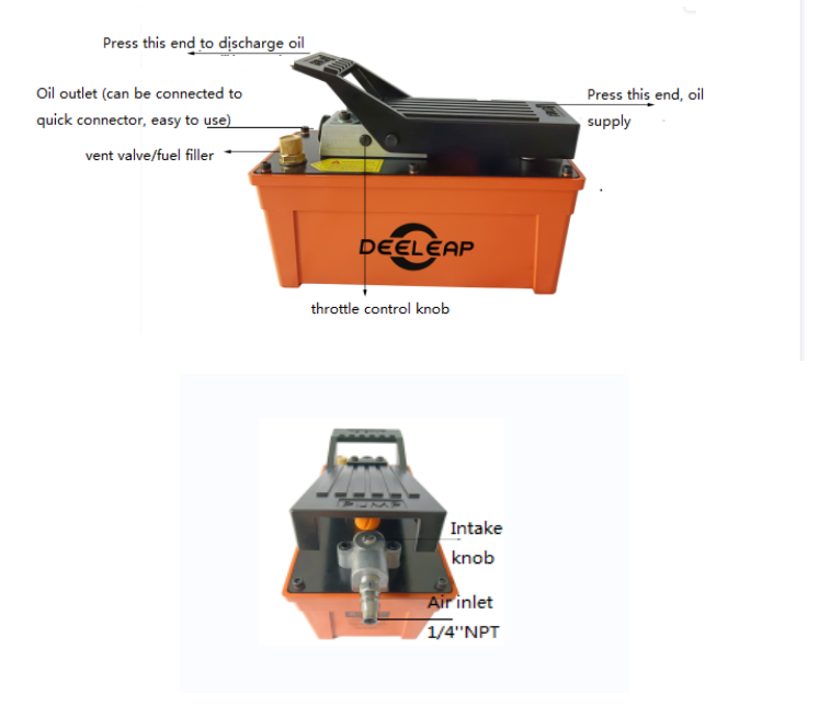 slow dropping air hydraulic pump