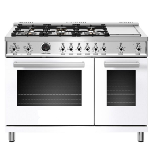 48 Dual Fuel Range Brass Burners Griddle Electric