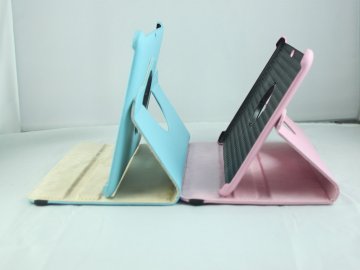 Computer Accessories Adjustable Leechee Veins Samsung Tab Leather Cover For P7300 Mid