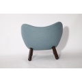 Cashmere Finn Juhl Pelican Lounge Chairs