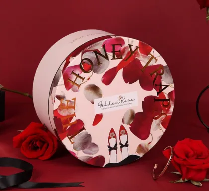 Round paper box for underwear packaging