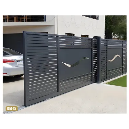 Outdoor Garden Decoration Aluminum Frame Guardrail Door