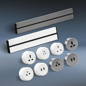 Système de trail de rail de sortie de sortie murale en aluminium personnalisable