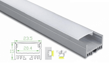 Aluminum Profile with Matte Plastic Cover 120CM/Piece