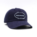 Navy Blue Applique Solid Baseball Cap