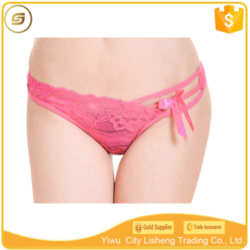 Underwear manufacturer wholesale 2017 fashion design womens sexy lace thong panties