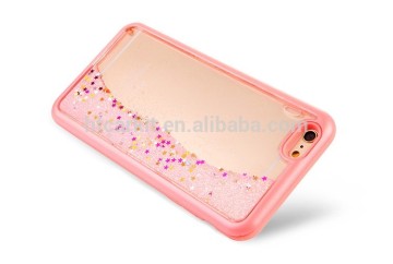 2016 New product liquid glitter phone case,glitter liquid phone case for iphone 6s
