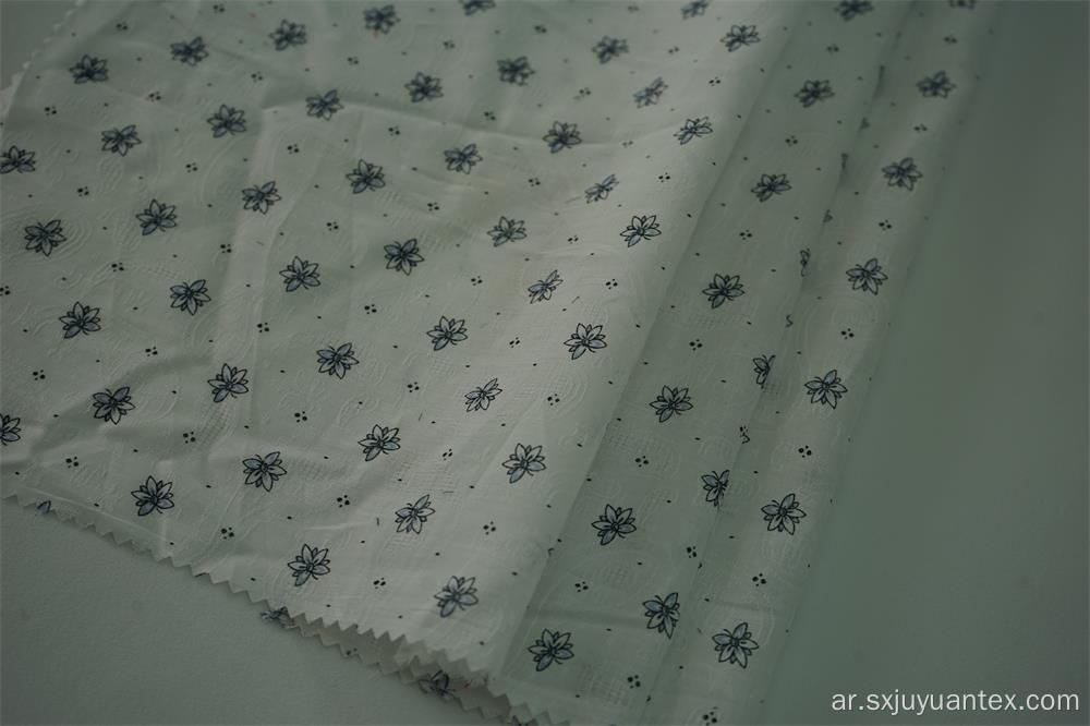 100٪ قطن 60s Pailsley Jacquard Jasmine Print Fabric