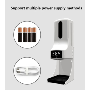 Stand Piso Sensor de temperatura do desinfetante da mão automática