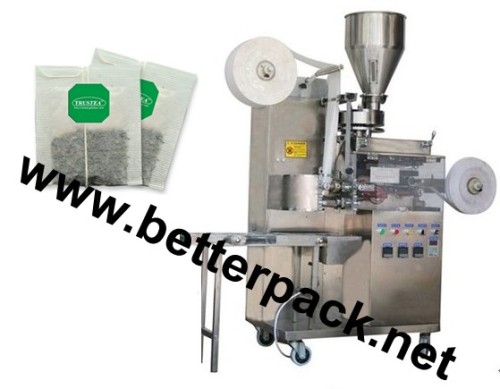 tea bag packaging machine with string and tag