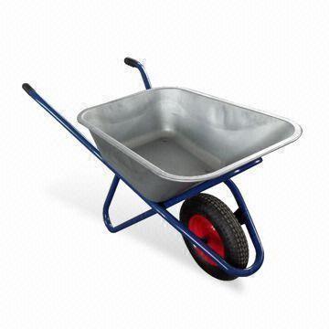 Garden Wheelbarrow with Galvanize Tray and Loading Capacity of 160kg