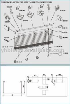 venetian blinds accessories low profile