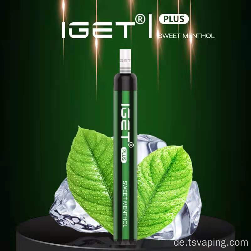 Bester Einweg -Vape Pen 1200 Puffs Iget Plus