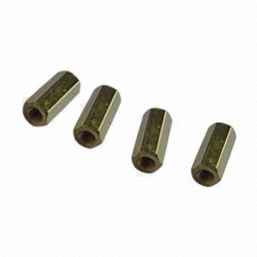 Brass hex nuts, turning