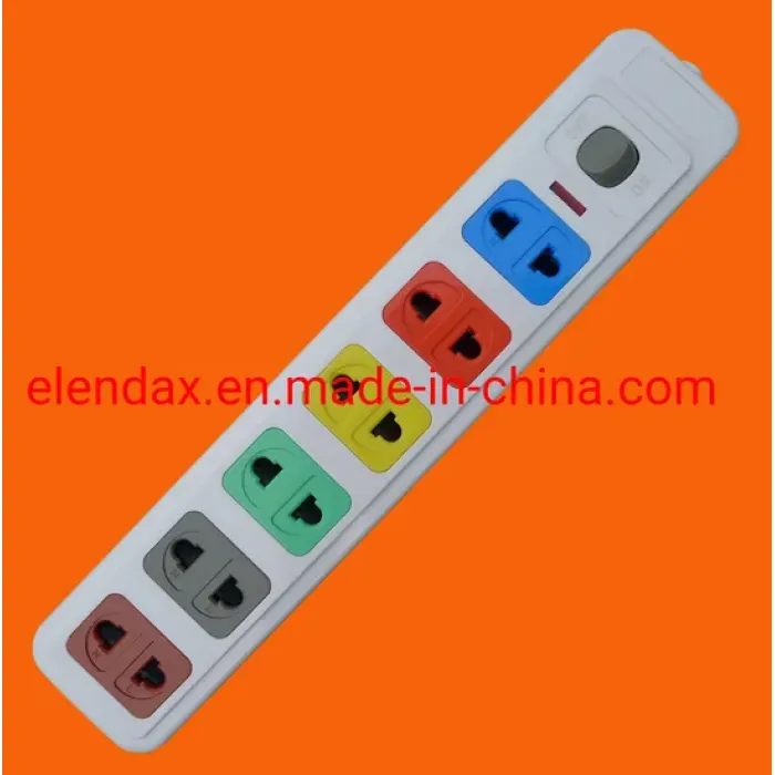 Универсальная 6-контактная розетка-удлинитель E1006S