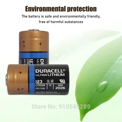2PC NEW Original DURACELL Lithium battery 3v 1550mah CR123 CR 123A CR17345 16340 cr123a dry primary battery for camera meter