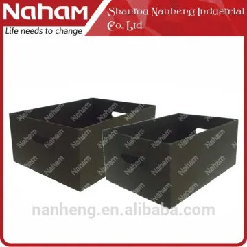 NAHAM 2pcs Large Folding Fabric Storage Tote Basket with Eyelet Handles