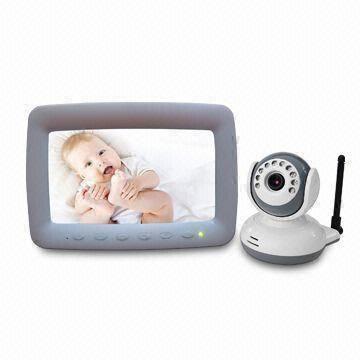 Babies' Monitor, Power Supply Camera, Sensor Color CMOS Image Sensor and IR Viewing Distance of 3m