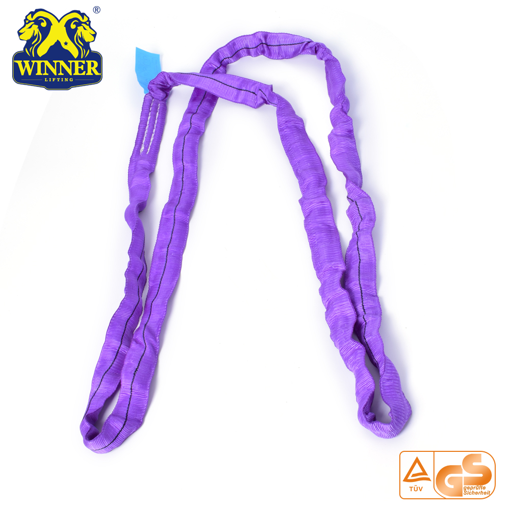 1T To 12T Round Sling Color Code Nylon Webbing Sling