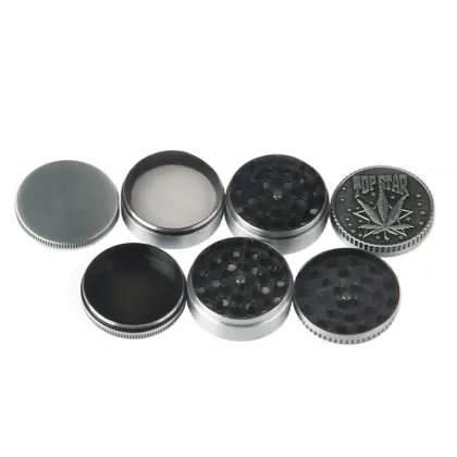 Amazon cross-border hot sale 50mm metal smoke grinder topstar manual weed grinder smoking accessories