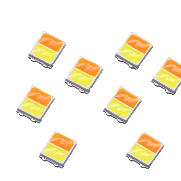 SMD 2835 Bicolor LED Chip 24-28LM 9000K-10000K Pure White & Warm White Light Emitting Diode
