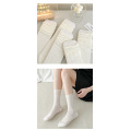 Combed cotton high tube cotton pile socks