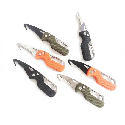 EDC Outdoor Fishing Hunting Mini Folding Knife Keychain