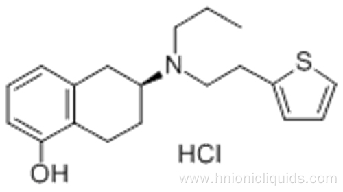 1-Naphthalenol,5,6,7,8-tetrahydro-6-[propyl[2-(2-thienyl)ethyl]amino]-, hydrochloride (1:1),( 57187997,6S)- CAS 125572-93-2