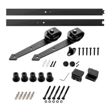 Arrow Shape Decorative Sliding Barn Door Hardware Kit