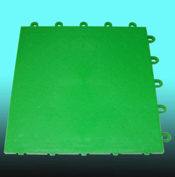 Multi Purpose Portable Green Pp Tile, Futsal Floor, Interlocking Sports Flooring